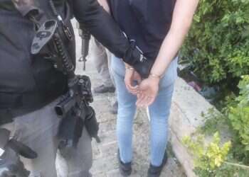 מעצר מחבל מרחוב הנביאים. צילום: דוברות המשטרה