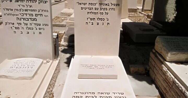 המצבה החדשה של חיים מולר (מוללער)