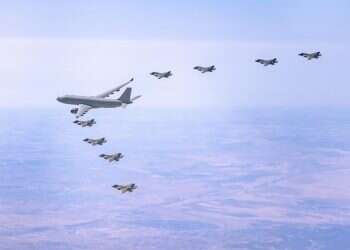 מטוסי החמקן בתרגיל משותף של חיל האוויר הישראלי עם צבאות בריטניה וארה"ב. אילוסטרציה.