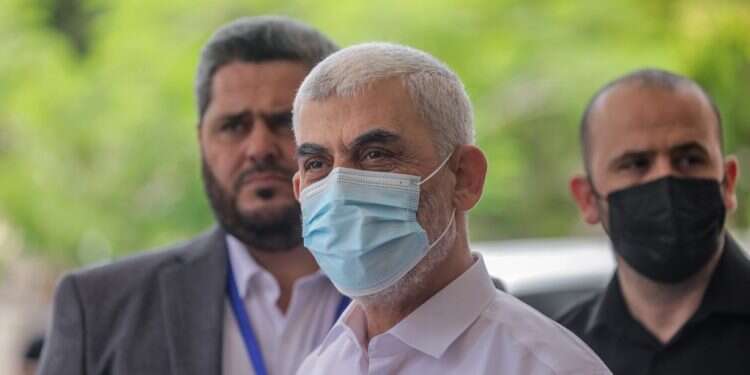 מנהיג חמאס בעזה יחיא סינוואר. צילום: EPA מנהיג חמאס בעזה יחיא סינוואר