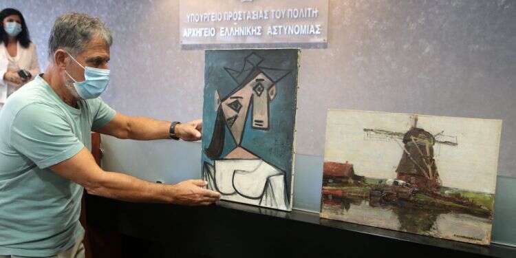 יצירה של פיקאסו אותרה עשור אחרי שנגנבה ביוון