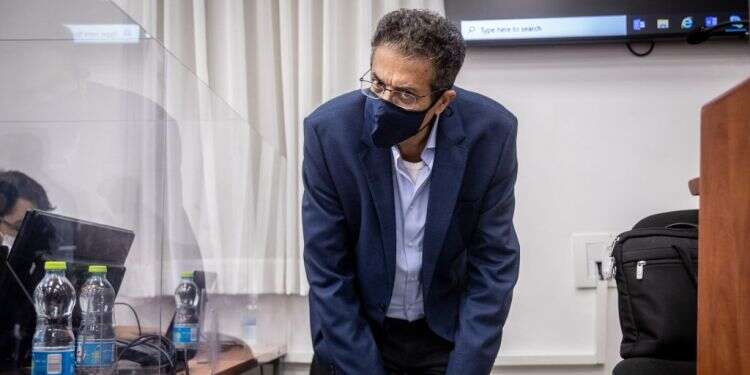 אילן ישועה בבית המשפט. צילום: יונתן זינדל, פלאש 90