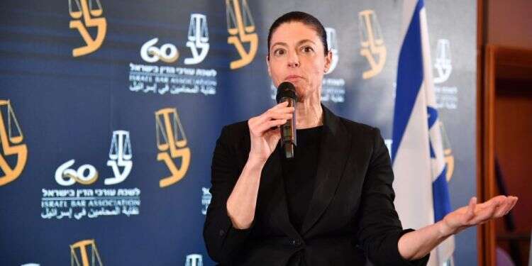 צעד בדרך לממשלה האידיאלית. מיכאלי בכנס לשכת עורכי
הדין, השבוע. צילום: יהודה בן יתח