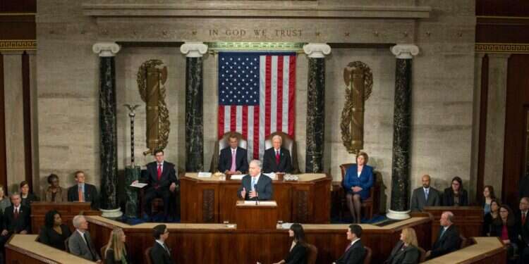 נאום נתניהו בקונגרס, 2015. צילום: EPA המערב חייב להבין: מלחמת העולם השלישית כבר החלה