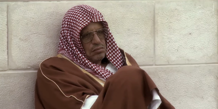 השייח' יוסף אלבאז. צילום מסך מתוך  האיש שעומד מאחורי מסע ההסתה נגד היהודים בלוד