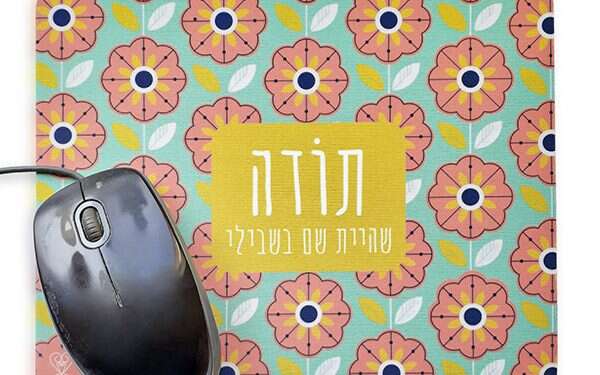 משטח לעכבר - דלי'ס בית להשראה. צילום: נישה אומרים תודה: מתנות סוף שנה