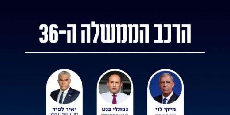 תמונת מחזור: אלה פניה של הממשלה ה־36
