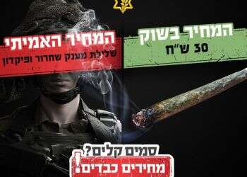 צה"ל מקדם רפורמה חדשה למאבק בסמים