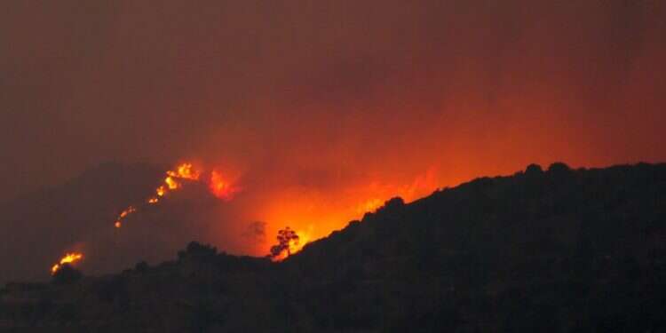 השריפות בקפריסין. צילום: EPA "טרגדיה חסרת תקדים": לפחות 4 נספים בשריפות ענק בקפריסין