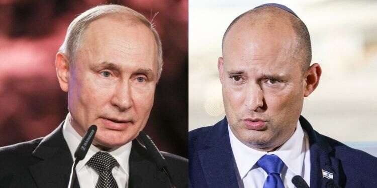 בנט ופוטין. צילומים: AFP, יונתן זינדל פלאש 90 פוטין ובנט שוחחו לראשונה. על הפרק: סוגיית השבויים והנעדרים