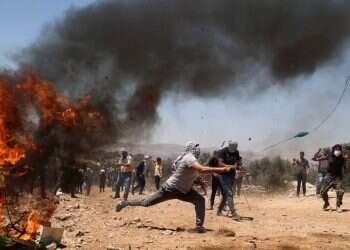 חשד להצתה: שרפות בשומרון, בשילוב עם זריקות אבנים