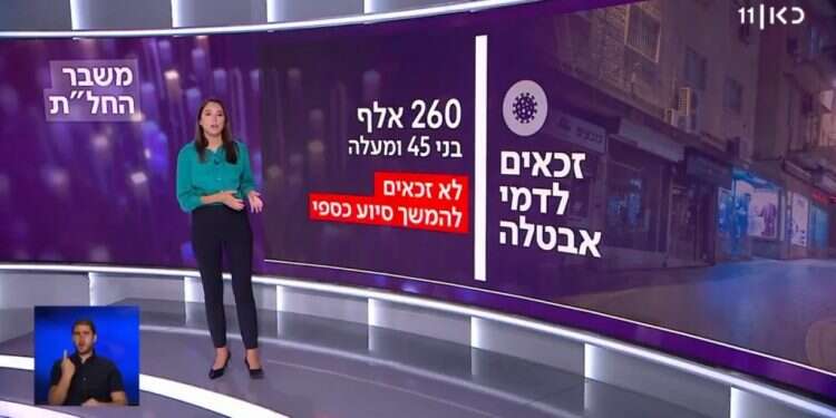 צילום מסך: כאן 11 בכאן 11 שוב מחפשים מי נדפק מהמדיניות שעוזרת לכולנו