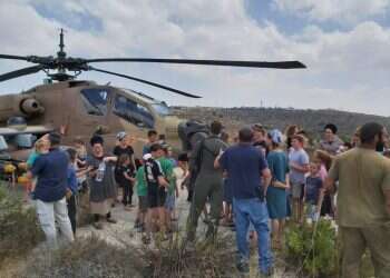 מסוק קרב של חיל האוויר ביצע נחיתת חירום ליד היישוב עלי בבנימין