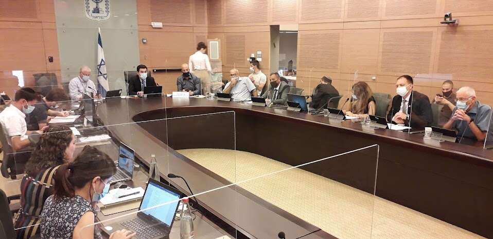הדיון בוועדת החוקה, הבוקר. צילום: דוברות הכנסת