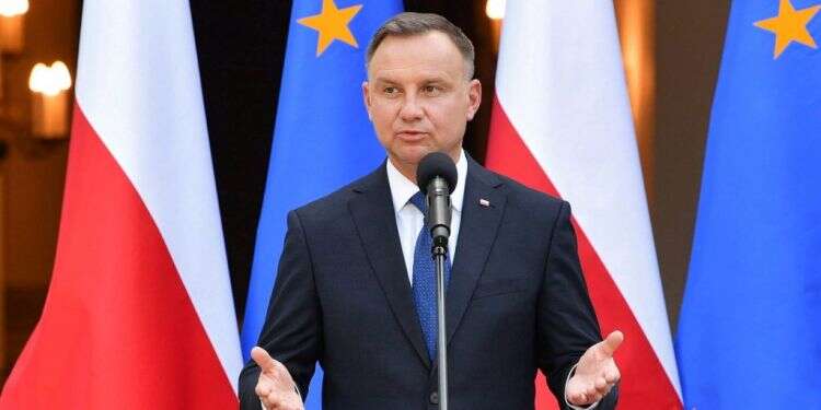 אנדז'יי דודה, נשיא פולין. צילום: EPA לפיד: ישראל וארה"ב מתאמות תגובה לחוק הפולני