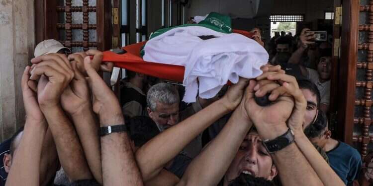 לווית מחבל, אילוסטרציה. צילום: EPA סף הכאב הגבוה של חמאס