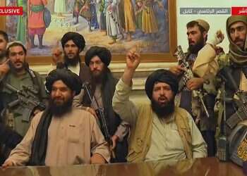 ארגון טליבאן משתלט על ארמון הנשיאות בקאבול. צילום: AFP המדינה האסלאמית: איך תראה אפגניסטן תחת שלטון הטליבאן