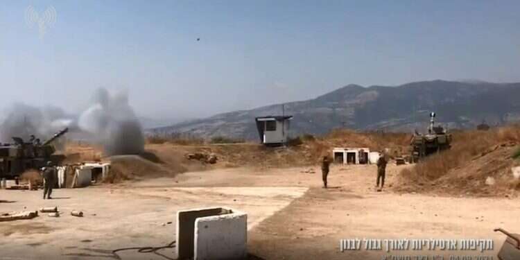 תקיפות ארטירליות של צה צה"ל תקף בלבנון אולם חיזבאללה לא מתרגשים