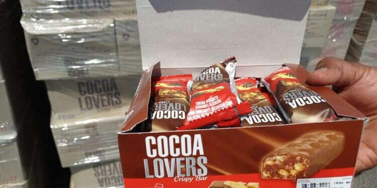 חלק מהשוקולד שנתפס. צילום: מכס ניצנה