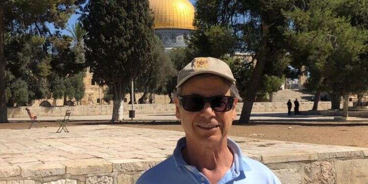 דני איילון בהר הבית. צילום: באדיבות המצולם "ההנהגה צריכה לדרג את הר הבית גבוה בסדר העדיפויות"