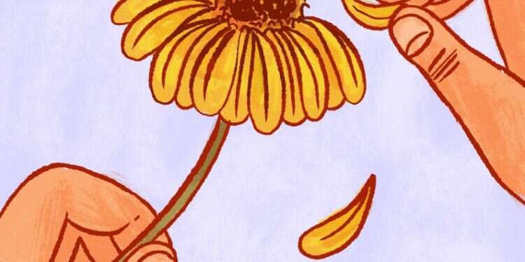 איור: נועה קלנר עם כל תשובה אני אדע להתמודד. רק לא עם אולי