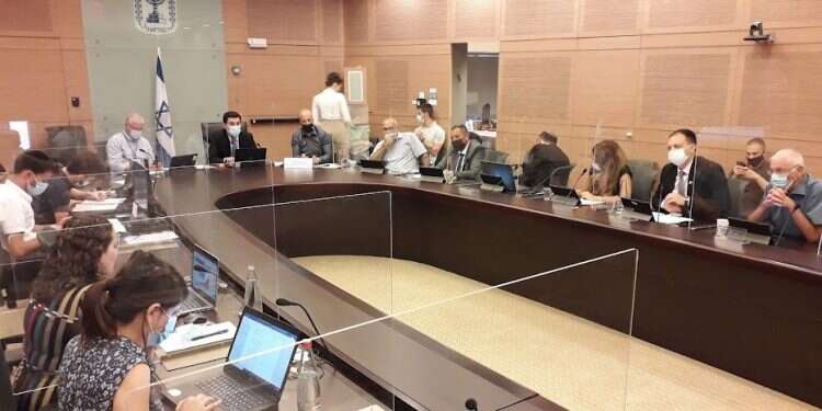 הדיון בוועדת החוקה, הבוקר. צילום: דוברות הכנסת משרד הבריאות: בימים הקרובים תהיה הערכה מחודשת לגבי פתיחת שנת הלימודים