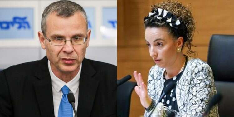 עידית סילמן ויריב לוין. צילומים: נועם מושקוביץ דוברות הכנסת, אורן בן חקון