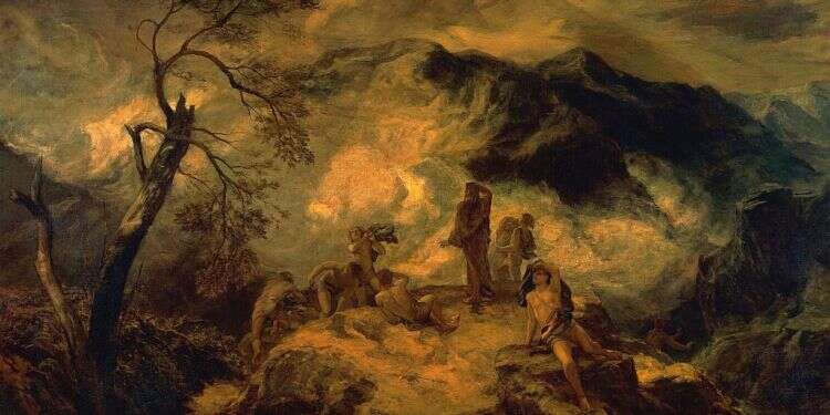 חזון יחזקאל, פול פלקונר, שמן על בד, 1875 "יחזקאל, הנביא שהיה אדם": הנגשה לספר מקראי מורכב