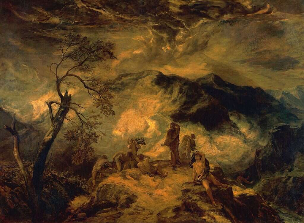 חזון יחזקאל, פול פלקונר, שמן על בד, 1875
