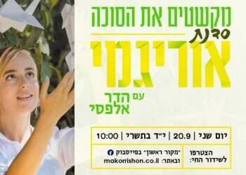 צפו בשידור החי: מקשטים את הסוכה – סדנת אוריגמי ייחודית