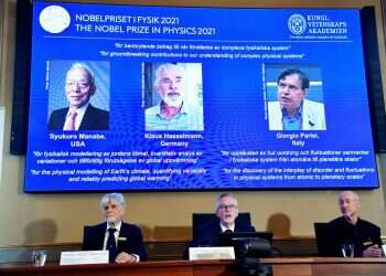פרס הנובל לפיזיקה יוענק לשלושה מדענים על חקר האקלים