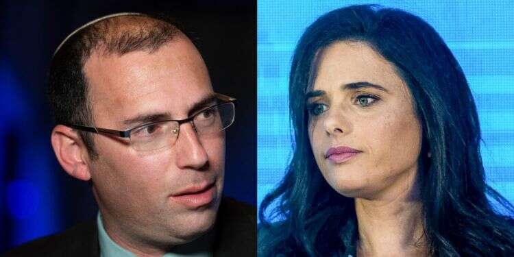 שקד ורוטמן. צילומים: אבישג שאר ישוב, שריה דיאמנט חוק ההגירה: שקד במגעים עם רוטמן, במרצ מתרעמים