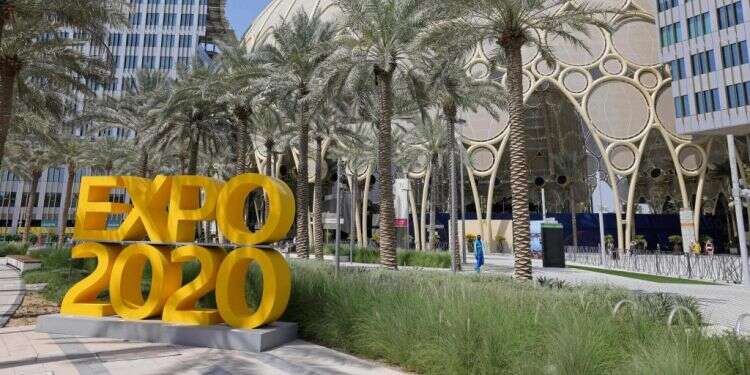 תערוכת אקספו 2020 בדובאי. צילום: AFP תנועת החרם זועמת: הרש"פ משתתפה בתערוכה העולמית בדובאי לצד ישראל
