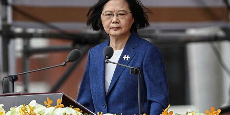 נשיאת טאיוואן צאי יינג-ון. צילום: AFP