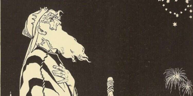 Abraham_Lilien_Abraham contemplates the Stars