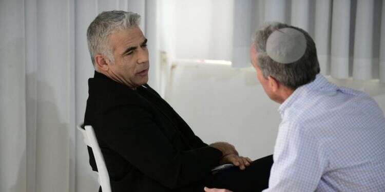 לפיד ושטרן, 2019 צילום: תומר נויברג, פלאש 90