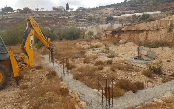 המנהל האזרחי הרס מבנים בלתי חוקיים צפונית לאפרת