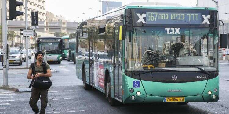 אוטובוס של חברת אגד, אילוסטרציה. צילום: יהושע יוסף  מבקר המדינה על אגד: יקרה, לא שירותית ולא יעילה