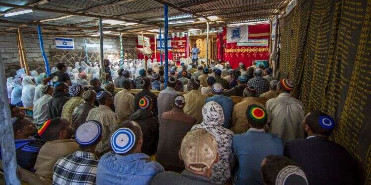 מחנה הממתינים באדיס־אבבה, 2018. צילום: AP