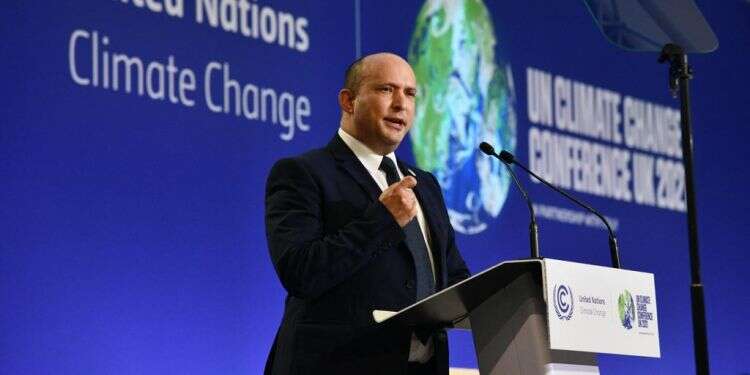 רה"מ בנט בגלזגו: "ישראל בתחילתה של מהפכה בנושא שינויי אקלים"