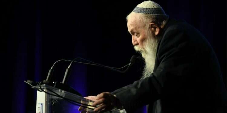 הרב חיים דרוקמן בוועידת החינוך של מקור ראשון. צילום: שריה דיאמנט ועידת החינוך 3