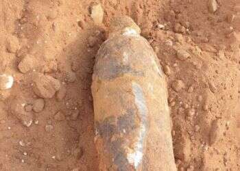 פגז ממלחמת העולם הראשונה התגלה באתר בניה