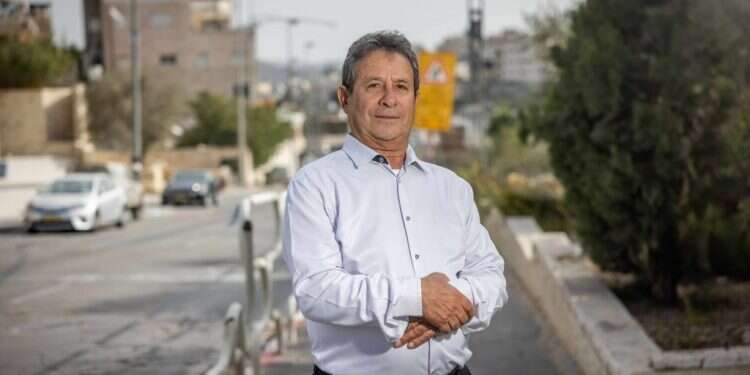 סלים ג'אבר, ראש מועצת אבו־גוש. צילום: יונתן זינדל, פלאש 90