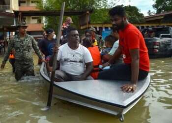 29,000  בני אדם במלזיה פונו מבתיהם בעקבות שטפונות כבדים