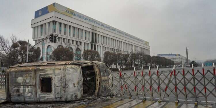 המהומות בקזחסטן. צילום: EPA