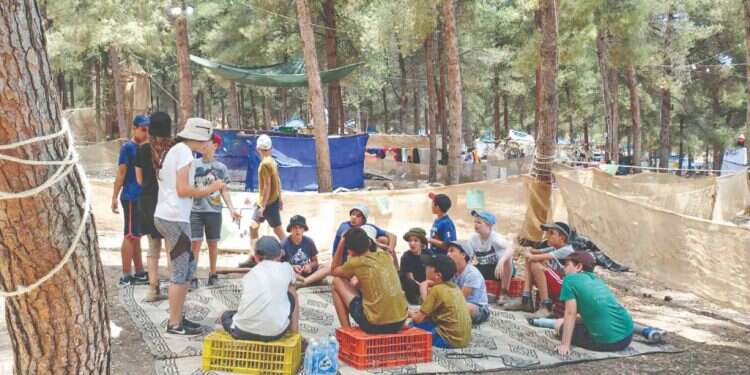 מחנה של תנועת הצופים. צילום: באדיבות תנועת עדת הצופים צופה אדוק: כיצד הפך עודי בהט למוח וללב של הצופים הדתיים