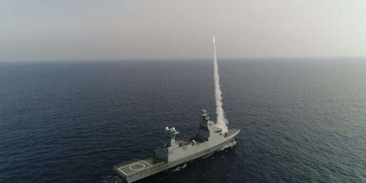 צפו: יירוטים ראשונים של "כיפת מגן" ימית מספינת סער 6