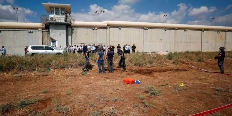 הבריחה מכלא גלבוע. צילום: פלאש 90