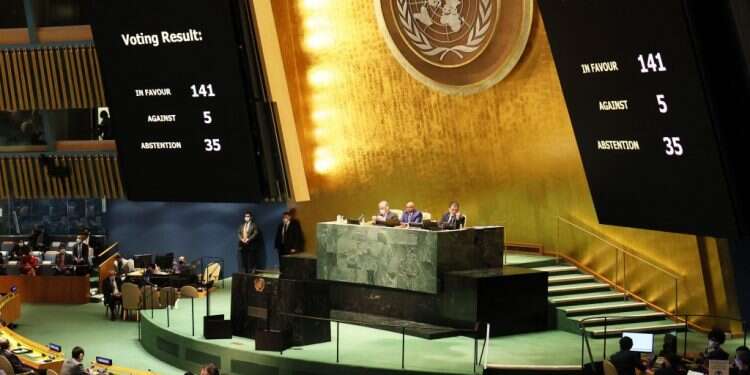 ישראל הצטרפה: מדינות האו"ם הצביעו בעד גינוי לרוסיה