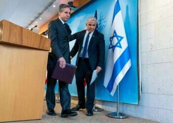 משמרות המהפכה והקונסוליה הפלסטינית: לפיד ובלינקן נפגשו